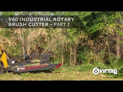 Virnig V60 Open Front Rotary Brush Cutter | Models IRC72, IRC78 & IRC84 | Widths 72" To 84" | Hydraulic Flow 20 To 45 GPM | For Skid Steer