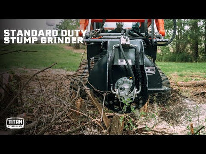 Titan Attachments Standard Duty Stump Grinder | Overall Width 51" inches | Hydraulic Flow Rate 18-23 GPM | For Skid Steers