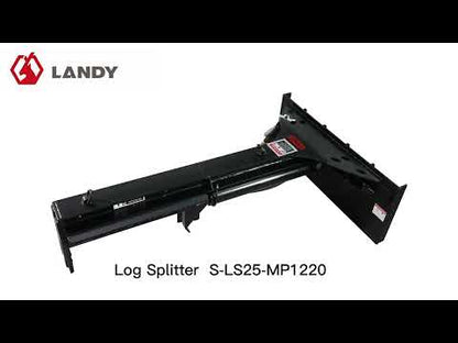 Landy Attachments 25-Ton Heavy Duty Inverted Log Splitter | Total Length 76.5" | 16 GPM | 22 HP | For Skid Steers, ATVs, UTVs & Tractors