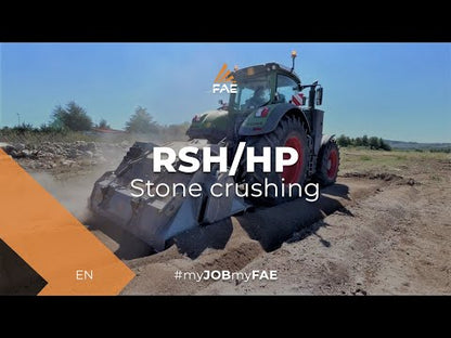FAE | RSH/HP Stone Crusher | Model 200 To 250 | Width 83" To 101.9" | Crushed Depth Up to 20" | Horsepower 360 To 500 HP | For Tractors