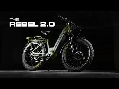 Rambo Rebel 2.0 | 1,000W BBSHD Ultra Quiet Motor | 9-Speed Gear System | Load Capacity 300 Lbs