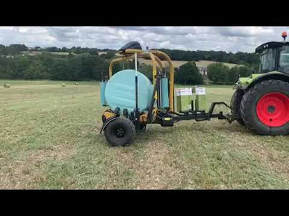 Tanco Round Bale Wrapper | Model D66-1400-V | Width 105" | 30-60 GPM | 40-60 HP | For Skid Steers, Tractors & Loaders