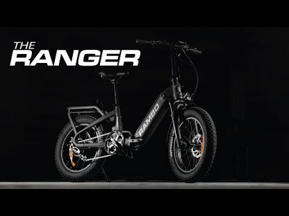 Rambo Ranger Folding E-Bike | 750W Hub Motor | Maximum Speed Up-To 30 Mph | Load Capacity 300 Lbs