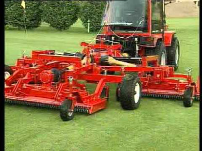 Befco | Pull Type Gang Grooming Mower | Model Cyclone Super Flex Series | Working Width 12' To 20' | Horsepower 35 To 80 HP | For Tractor