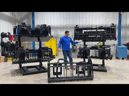 Ignite Attachments Rock Grapple | Overall Width 75.4" | Grapple Opening Height 28.9" | Hydraulic Flow 12-20 GPM | For Skid Steers