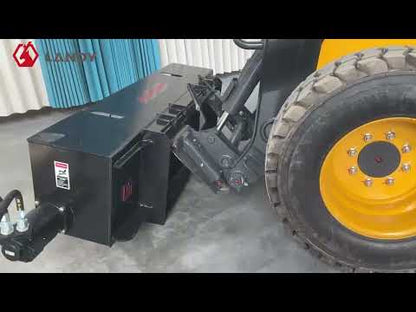 Landy Attachments Rotary Tiller | Tilling Width 72" | 20 GPM | 20-35 HP | For Skid Steers, UTVs, ATVs & Tractors