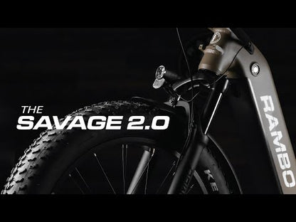 Rambo Savage 2.0 | 750W-1000W Hub Motor | Maximum Speed Up-To 30 Mph | Load Capacity 300 Lbs