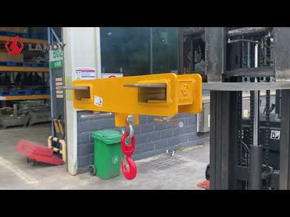 Landy Attachments Crane Jibs (Fixed & Tilt) | Capacity 5500–9900 lb | Short & Long Reach | 8-30 GPM | 2-5 Tons | For Forklifts, Skid Steers & Excavators