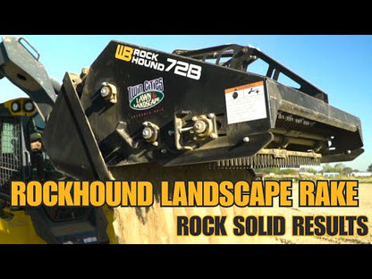 Werk-Brau RockHound Landscape Rake | Model 72B & 72B-3 | Cutting Width 72" | 13 GPM | 40–60 HP | For Skid Steers & Tractors