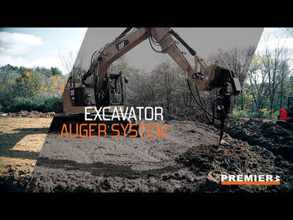 Premier Attachments Excavator Auger Drives Heavy Duty & 2-Speed High Flow Models | Max Torque 5,798 ft. lbs. to 35,297 ft. lbs. | Hydraulic Flow 25-60 GPM