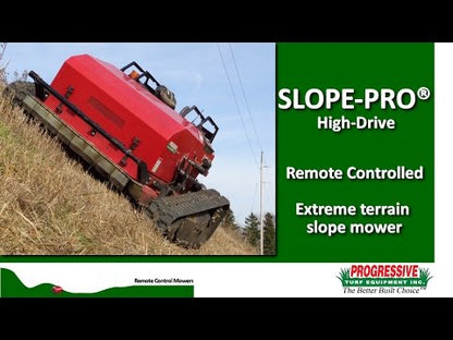 Progressive Turf Equipment Inc. Remote Controlled Steep Slope Mower | Model SLOPE-PRO | Cutting Width 52" | 26 HP Kohler EFI | Commercial Remote Mower