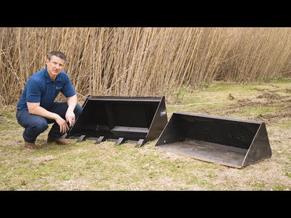 Star Industries Lo‑Pro Dirt Buckets | Width 34" - 48" | 10–20 GPM | For Mini Skid Steers