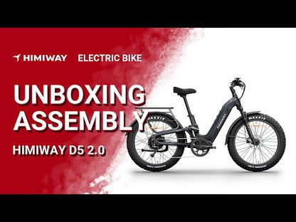 Himiway | Electric Bike | Model D5 2.0 ST (Step-Thru) Camo | 750W Hub Motor | 26 x 4.0” Fat Tires | 65 Mile Range | 400 lb Payload | 90Nm Torque | For Hunting, Off-Road Trails & All-Terrain Adventure