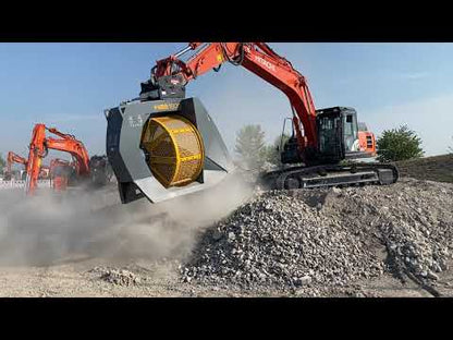 RockZone Rock Screener | RS Series | Screen Drum Diameter 31.5" - 78.75" | Machine Size 3 - 35+ Tons | For Excavators