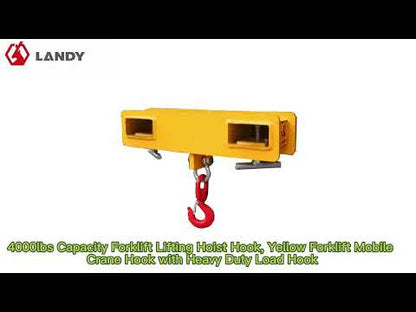 Landy Attachments Crane Jibs (Fixed & Tilt) | Capacity 5500–9900 lb | Short & Long Reach | 8-30 GPM | 2-5 Tons | For Forklifts, Skid Steers & Excavators