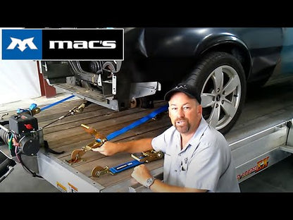 Black Widow UTV Tie-Down Strap Pack | Model 511100 To 519100 | Size 2" x 8' | 4 To 90+ HP | For UTVs & Side-by-Sides