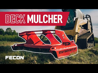 Fecon Deck Mulcher Brush Cutter | Model FDM62, FDM74 & FDM86 | Width 62" To 86" | 17–41 GPM | For Skid Steer & Compact Track Loader