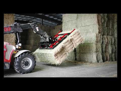 HLA Attachments 72" Hydraulic Bale Claw Less Mount-6000Lbs Kverneland Tines | For Tractors / Loaders