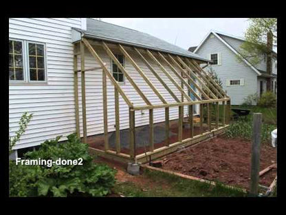 FarmTek GrowSpan Lean-To Series 2000 Commercial Greenhouse | Space-Saving Design | UV-Resistant, Multiple Widths & Lengths