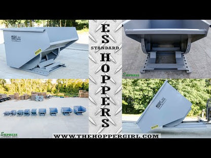 Express Steel 2 Yard Wright Self-Dumping Hopper | SKU 20055 | Width 64" | 3" Fork Slots | Hydraulic Flow 15–20 GPM | For Forklifts & Skid Steers