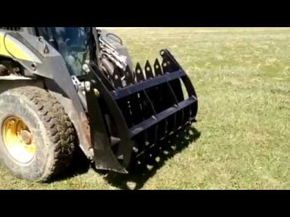 Titan Attachments 60"- 84” Skid Steer Root Grapple Rake Attachment