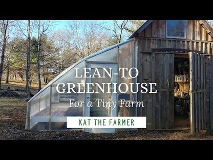FarmTek GrowSpan Lean-To Series 2000 Commercial Greenhouse | Space-Saving Design | UV-Resistant, Multiple Widths & Lengths