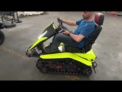 DTV Trail Rider Electric All-Terrain Tracked Vehicle | 43" x 27" Platform | 20 kW Dual Motor | 30 MPH Top Speed | 4-Hour Runtime | For Adventure & Utility Work