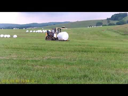 AgNation Wrap Wheel Assist Bale Wrappe | 5x5 Round Bale | For Skid Steers & Tractors