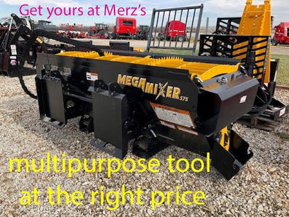 Danuser Mega Mixer w/ Hydraulic Gate For Concrete, Feed & Bulk Materials | Width 31" | Oil Flow Range 10-25 GPM | For Telehandlers