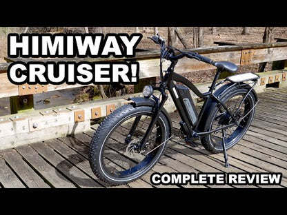 Himiway D3 (Cruiser) | Long Range Fat Tire Electric Bike | Range 35~60 Miles | Heavy-Duty Aluminium Kickstand