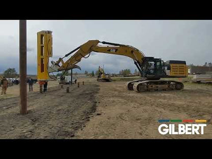 Gilbert Pile Driver Hydraulic Drop Hammer | Height 211" | Machine Size 30-45 Ton | For Excavators