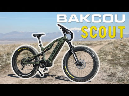 Bakcou Scout Fat Tire Electric Bike | Standard Shifting Options | Battery 48 Volt Lithium-Ion