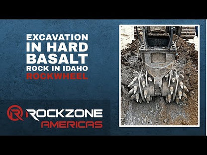 RockZone Rock and Concrete Grinder Attachment | Models G50, G60 & G125 | Width 41" To 59" | 40 To 150 Ton | For Excavators