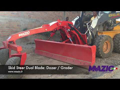 Mazio Dual Grader Dozer | Model GR 220/270 | Automatic LASER Levelling Control System | For Skid Steer