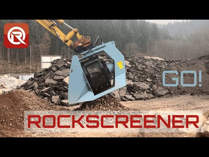 RockZone Rock Screener | RS Series | Screen Drum Diameter 31.5" - 78.75" | Machine Size 3 - 35+ Tons | For Excavators