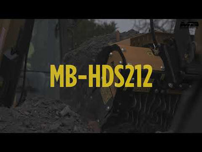 MB Crushers Padding Bucket | Model  MB-HDS212 | 1,058 lbs For Backhoe Loaders And Midi Excavators