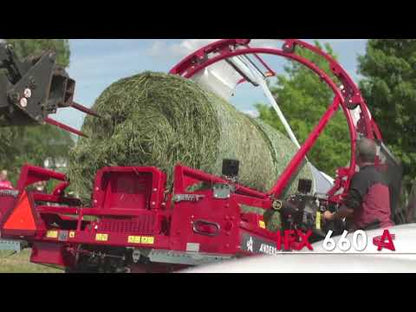 Anderson 6' Round & Square Bale Inline Wrapper | 120-180 Bales Per Hour | 13-20 HP Honda Engine For Tractor