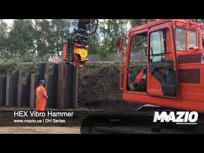 MAZIO VIBRO HAMMER | VH-20 TO VH-120 MODELS | CARRIER WEIGHT 8-45 TON RANGE | FOR EXCAVATOR