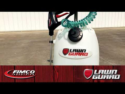 Fimco | Lawn Guard 4 Gallon Multi-Use Sprayer | Model LWN-GRD-4 | 20ft Horizontal & 10ft Vertical Spray Distance | Flow Rate 0.2 GPM