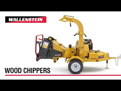 Wallenstein Wood Chipper | Model BXTR Series | Rotor Diameter 25" To 30" Inches | Hydraulic Roller Feed System