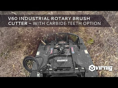Virnig V60 Open Front Rotary Brush Cutter | Models IRC72, IRC78 & IRC84 | Widths 72" To 84" | Hydraulic Flow 20 To 45 GPM | For Skid Steer