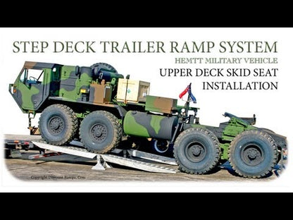 Heavy Duty Ramps Modular Step Deck Trailer Ramp System | Model 20-16-192-02-02M | 16' L x 16" W | 20,000 lb. Weight Capacity | Horsepower 23 HP | For Trailers, Loaders