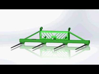 CL Fabrication Bale Spears 3-Point Hitch | Width 60"-102" inches | Horsepower 50-100+ HP | For Loader