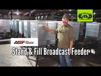 ASF Stand & Fill Broadcast Feeder | Capacity 600lb | Width 41" inches