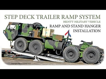 Heavy Duty Ramps Modular Step Deck Trailer Ramp System | Model 20-16-192-02-02M | 16' L x 16" W | 20,000 lb. Weight Capacity | Horsepower 23 HP | For Trailers, Loaders