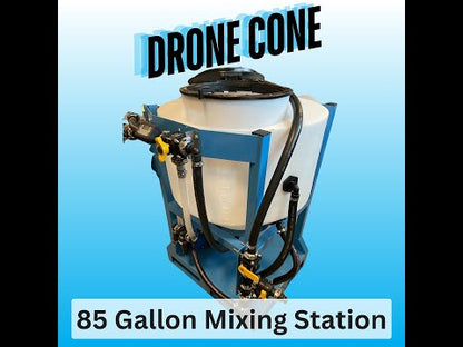 AvaryDrone | Drone Cone Mixing Station | Model  85 Gallon | Hose Length 20' & 50' Retractable | Flow Rate 65 GPM | For Agricultural Drone Spraying