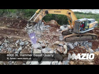 Mazio XL Series Hydraulic Breakers | XL-3000 to XL-10000 Models | Operating Weight 30-140 Ton | For Skid Steers, Excavators & Backhoe