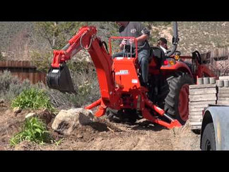 KIOTI Backhoe Model KB2465 Dig Depth 76.3" Bucket Force 2,817 lb