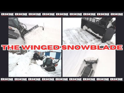 Erskine Winged Snowblade | Width 84" | With Hydraulic Wings | For Skid Steer