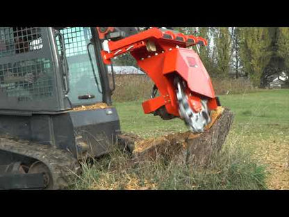 Eterra Attachments Stump Grinder | Vortex | 27"-31" Cutting Wheel | 18"-20"+ Cutting Depth | For Standard & High-Flow Skid Steers